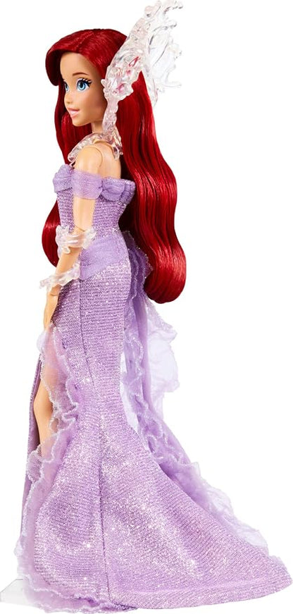 Mattel Disney Collector Ariel The Little Mermaid Doll with Display Stand, Inspired by Disney Movie 35th Anniversary( open box )