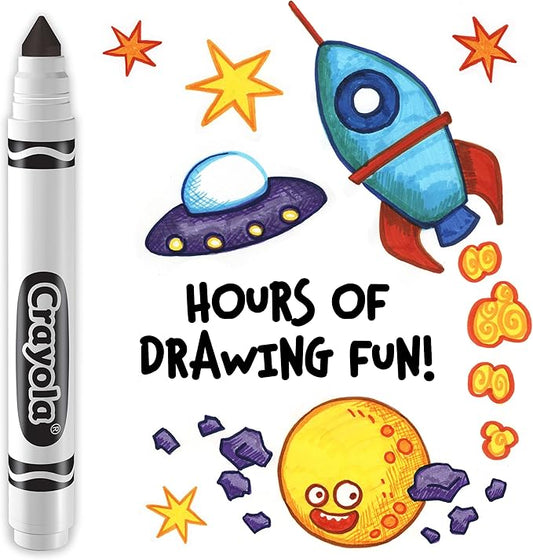 Crayola Washable Markers - Black (12ct), Kids Broad Line Markers, Bulk Markers for Classrooms  Teachers