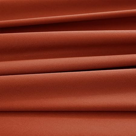KKJIAF 4 Piece Bed Sheet Set, Microfiber Bed Sheet King Size, 1800 Thread Count Microfiber Soft  Breathable Bedding Sheet Sets, Deep Pocket Fitted Sheet, Flat Sheet and 2 Pillowcases - Burnt Orange