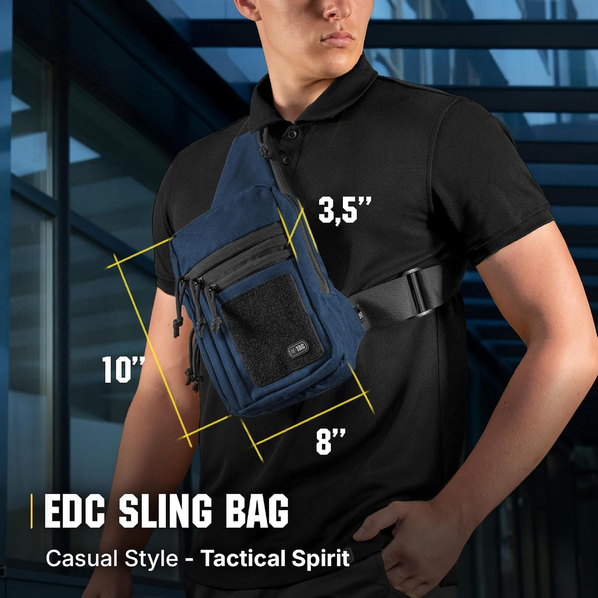 M-Tac CCW Sling Bag for Men & Women - EDC Shoulder Bag Tactical - Crossbody Concealed Carry Bag - Mens Chest Pack