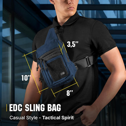 M-Tac CCW Sling Bag for Men & Women - EDC Shoulder Bag Tactical - Crossbody Concealed Carry Bag - Mens Chest Pack