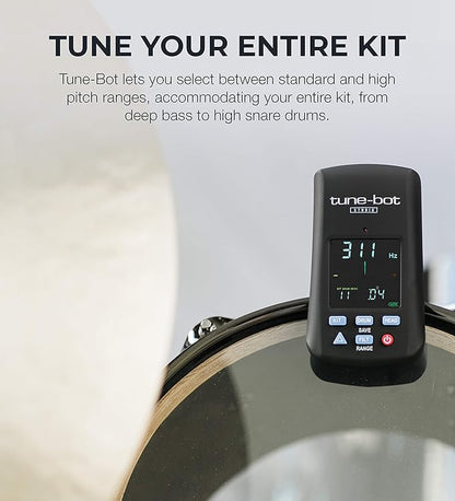Studio TBS-001 Digital Drum Tuner - Clip-On Tuner for Acoustic Drum Kits