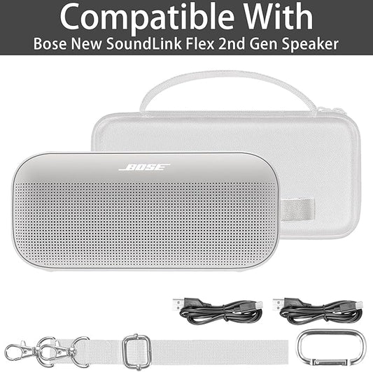 co2CREA Hard Travel Case Replacement for Bose New SoundLink Flex 2nd GenBose SoundLink Flex Bluetooth Portable Speaker (Grey Case)