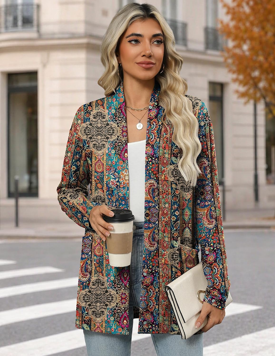Zeagoo Women's Lightweight Cardigan Open Front Long Sleeve Casual Loose Thin Cardigans with Pockets 2026