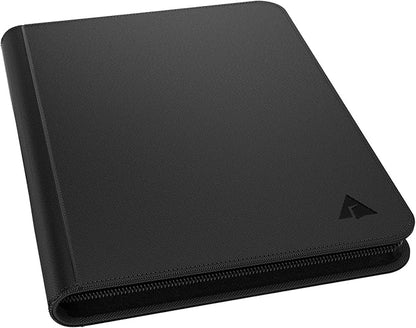 Rayvol Premium 1000 Pockets Card Binder, 16-Pocket Ringless Trading Card Album Folder - Side Loading UltraSonic-161024 Tech Zip Binder for TCG -Black