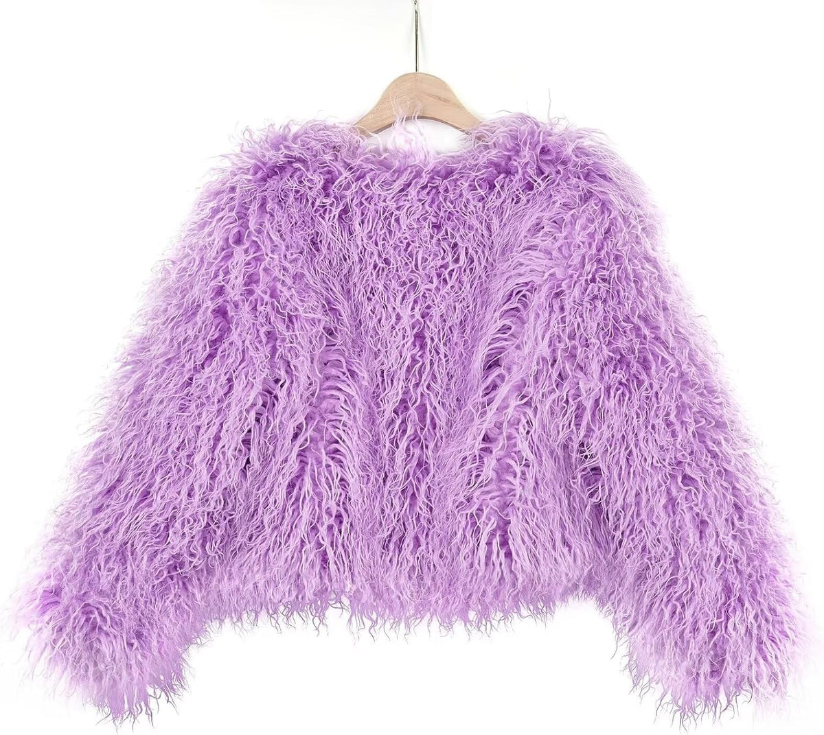 YUAKOU Women's Shaggy Faux Fur Outwear Coat Jacket Long Sleeve Warm Winter .