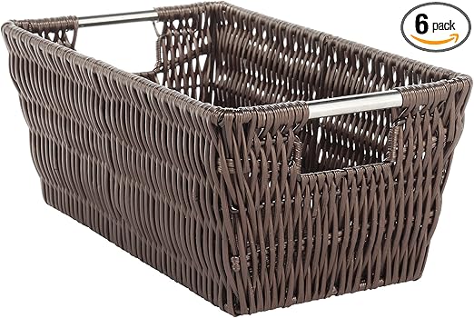 Whitmor Rattique Small Shelf Tote (6500-2712-JAVA)
