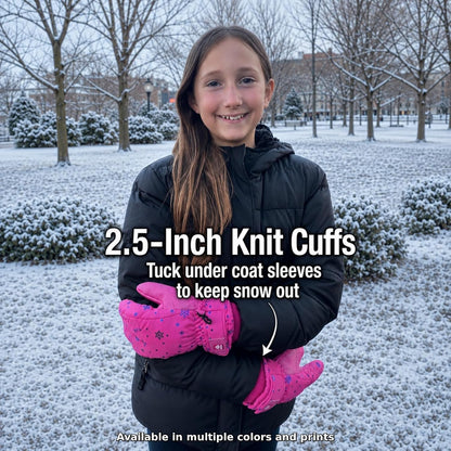 N'Ice Caps Kids Waterproof Winter Thinsulate Warm Gloves (10-12 years)