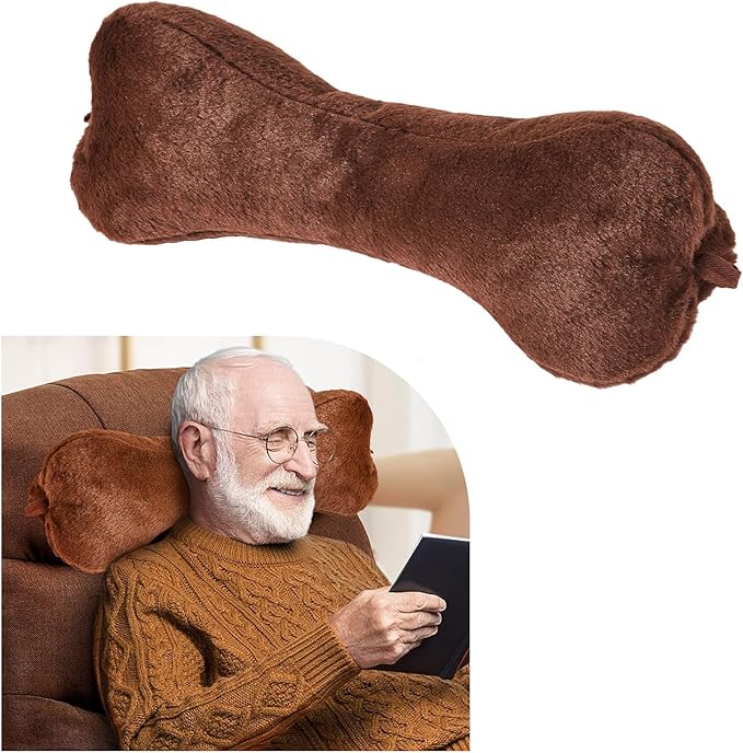 Recliner Headrest Pillow, Head Pillow for Recliner Chair, Head Pillow for Sofa, Recliner Neck Pillows, Recliner Neck Pillow, Bone Neck Pillow, Couch Neck Pillow (Brown)