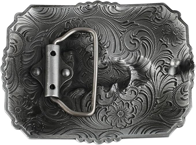 Prayer Cross  Horse Western Belt Buckle for Men, Zinc Alloy 3D Religious Cowboy Design, Antique Finish for Jeans Boots