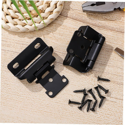 Mipcase 4sets Overlay Soft Close Cabinet Hinges Semi-Concealed Door Hinges for Easy Installation Cold-Rolled for Kitchen and Furniture Applications