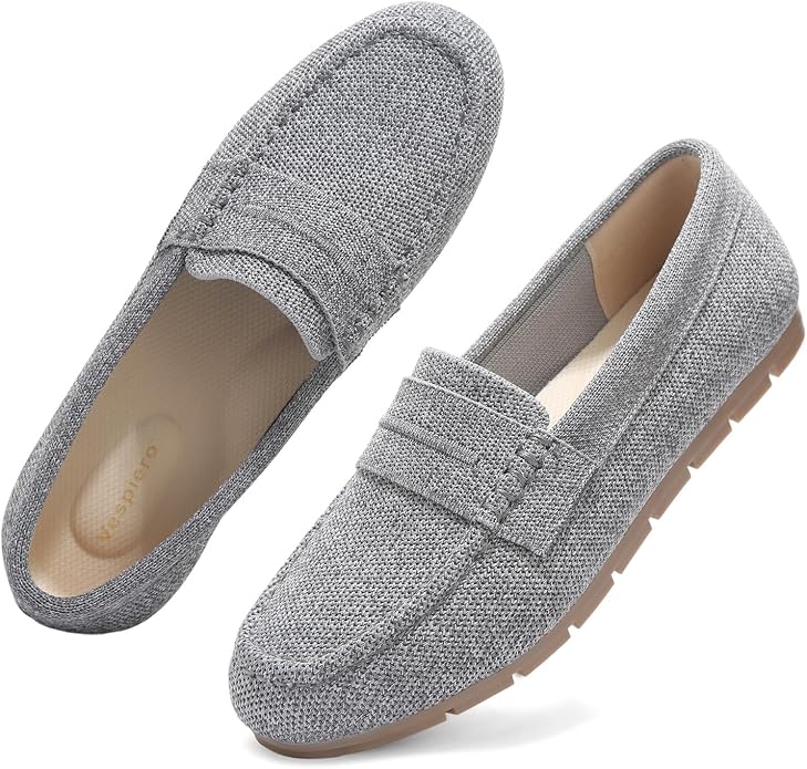 Vespiero Loafers for Women Comfortable Slip on Work Flats Shoes Womens Dressy Casual Walking Shoes