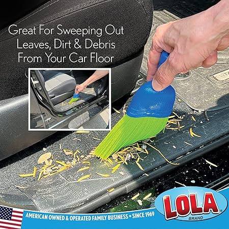 Lola Products Whisk Broom, Hand Brush, Durable Bristles, Whisks Away Dirt  Debris, Compact, Hang Hole for Easy Storage, IndoorOutdoor, 1 Pack