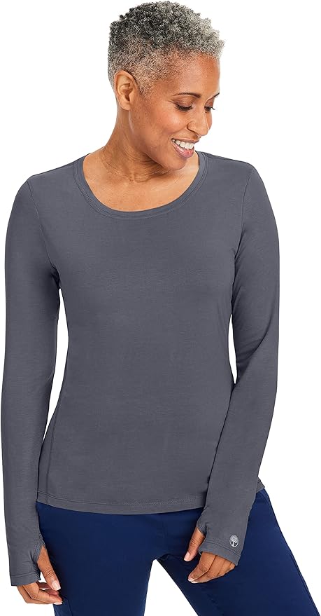 Healing Hands Mackenzie Women's Underscrub, Long Sleeve Tee with Thumbholes, Modern Fit Undershirt- 5051