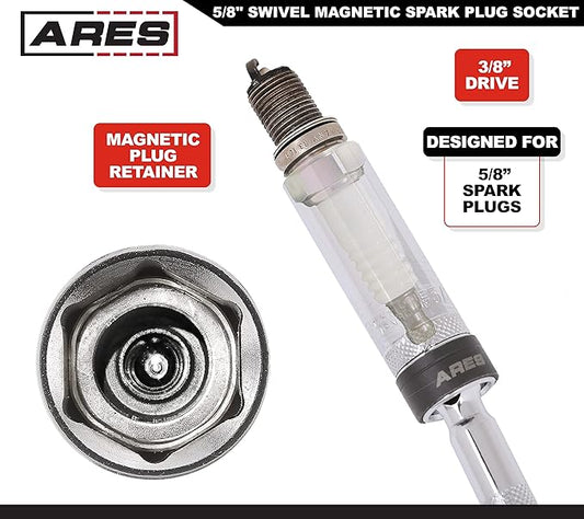ARES 11050-38 inch drive by 58 inch magnetic swivel plug 10-inch swivel extension allowing access to most confined areas Ring of