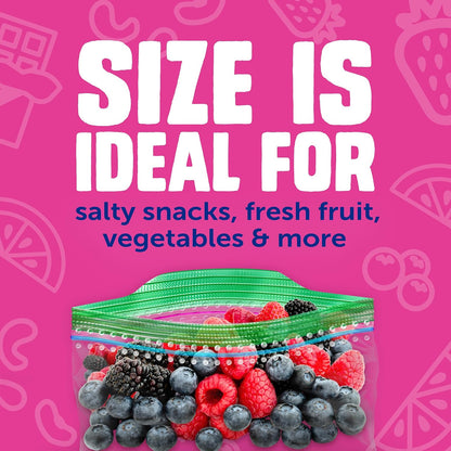 Ziploc Snack Bags, Easy Open and Close, Small Plastic Food Storage Bags, 108 Bags Total (