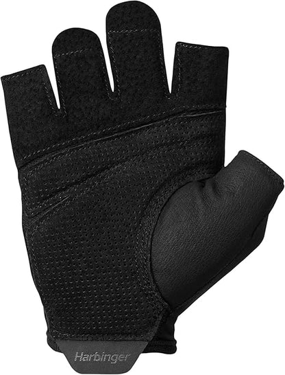 Harbinger Pro Gloves 2.0 for Weightlifting, Training, Fitness, and Gym Workouts - Unisex Black X-Large