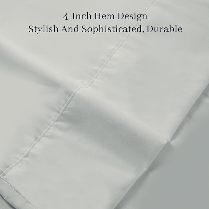 HBHLFZ Double top sheet, brushed ultra fine fiber sheets, soft and breathable, hotel quality sheets, shrink and fade resistant, easy to care for, only