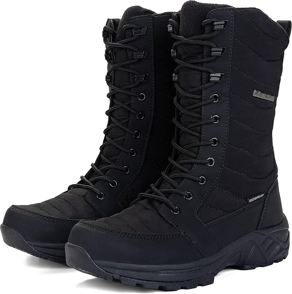 Women's Waterproof Winter Snow Boots Warm Comfortable with Side Zipper - 2025 Fashion Lightweight Hiking boots for Cold Weather Insulated Mid Calf Military Booties