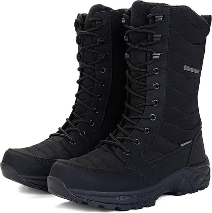 Women's Waterproof Winter Snow Boots Warm Comfortable with Side Zipper - 2025 Fashion Lightweight Hiking boots for Cold Weather Insulated Mid Calf Military Booties