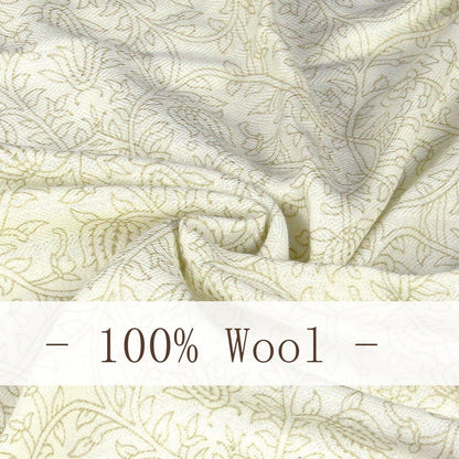 DANA XU 100% Merino Wool Pashmina Shawl for Women 96"x43", Oversized Cashmere Wrap with Tassels, Floral Travel Blanket Cape