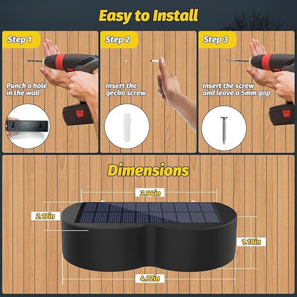 Solar Post Cap Lights Solar Fence Lights, Solar Lights Outdoor Garden Solar Lights Waterproof