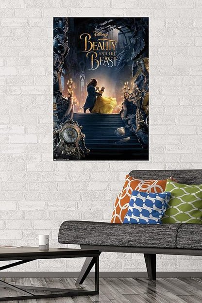 Trends International Disney Beauty And The Beast - Triptych 2 Wall Poster, 22.375" x 34", Unframed Version