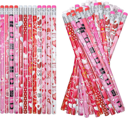 emzrivo Valentine's Day Pencils with Erasers Bulk Holiday Pencils Valentine Pencil, 12 Style (1) https://a.co/d/0hsFDzb5