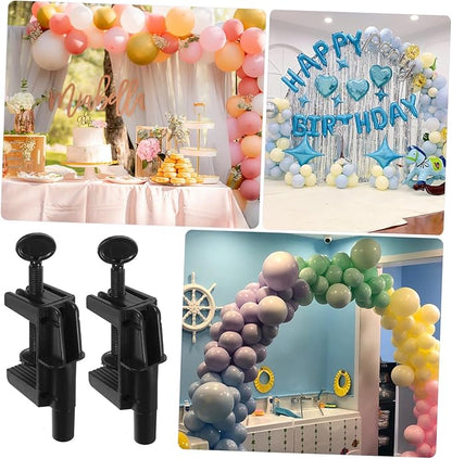 2pcs Removable Balloon Arch Support Kit Portable Tabletop Stand for Wedding Birthday and Party Decorations Stylish and Durable Clamp for Easy Assembly and Reuse