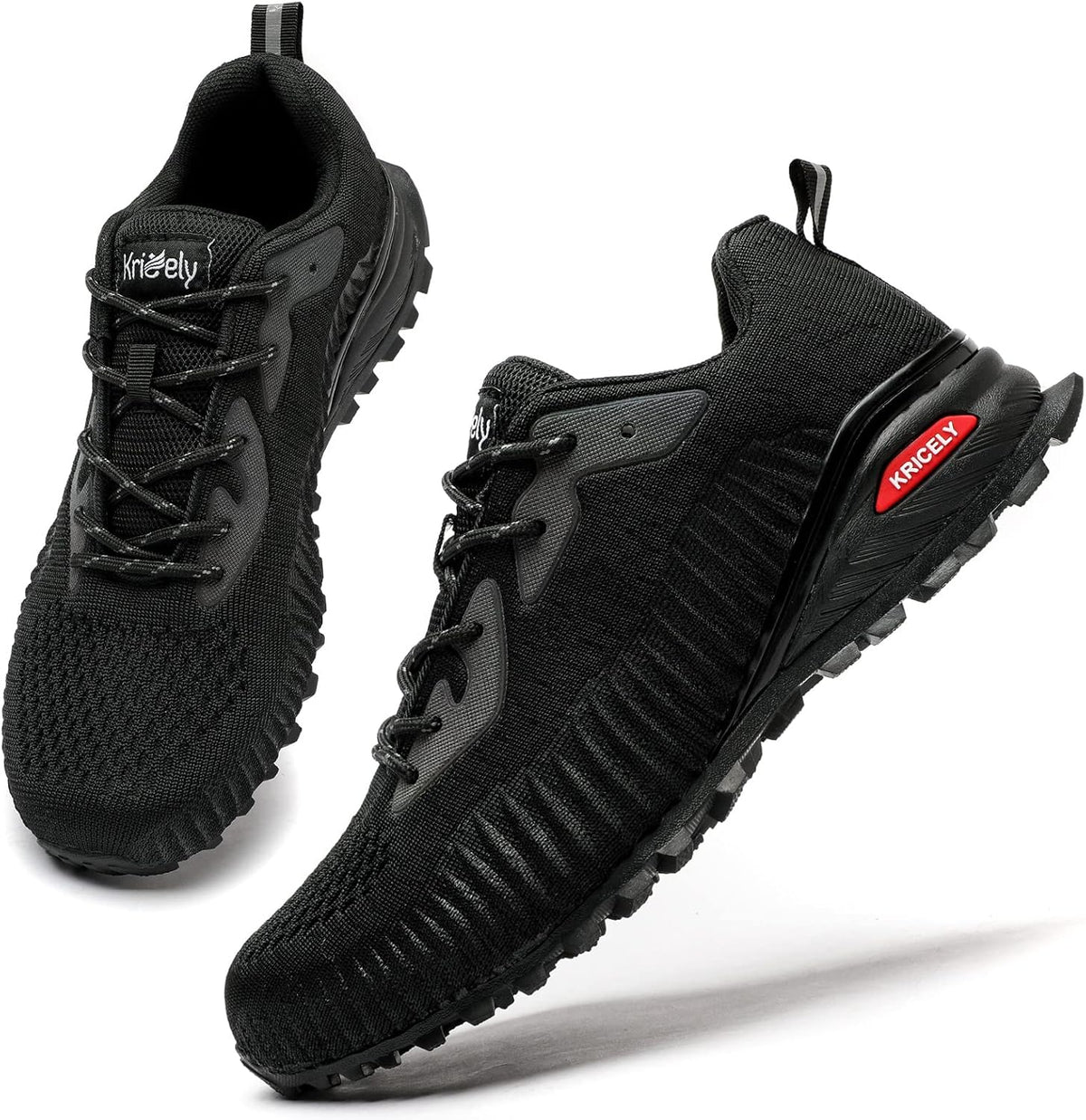 Kricely Men's Trail Running Shoes Fashion Walking Hiking Sneakers for Men Tennis Cross Training Shoe Outdoor Snearker Mens Casual Workout Footwear.