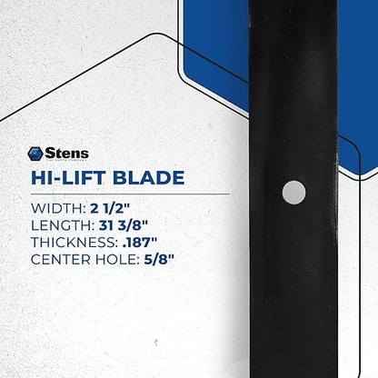Stens 345-413 Toro 33-4750-03 Hi-Lift Blade, Black