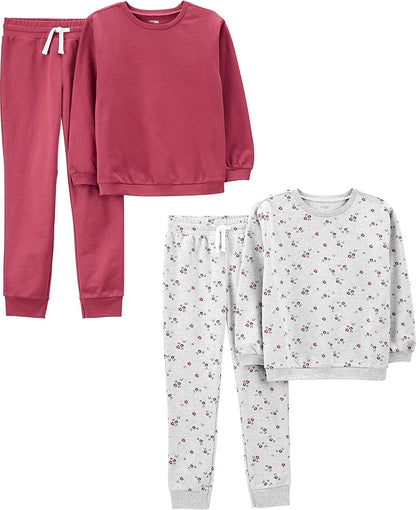 Simple Joys by Carter's Girls 4 piece Playwear Set