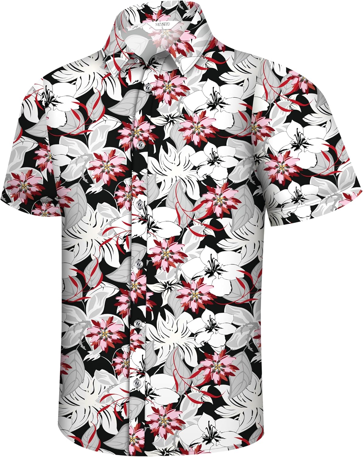 Small Hawaiian Shirt for Men Tropical Shirts Summer Beach Button Down Short Sleeve Luau Aloha Floral Cruise Vacation Outfit 2026