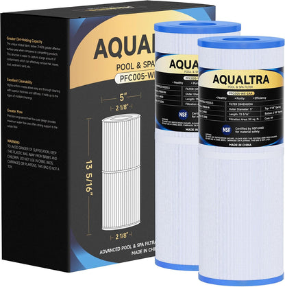 Spa Filter Compatible with PRB50-IN, C-4950, FC-2390, J200/J210/J220/J235/J245/J275, Guardian 413-212-02, 373045, 13 5/16" x 5" Drop in Hot Tub Filter 1 Pack (White)