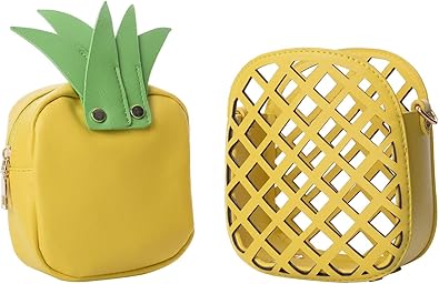 QZUnique Food Shape Cross Body Bag PU Cartoon Purse Ice Cream Sholuder Bag Handbag with Removable Chain
