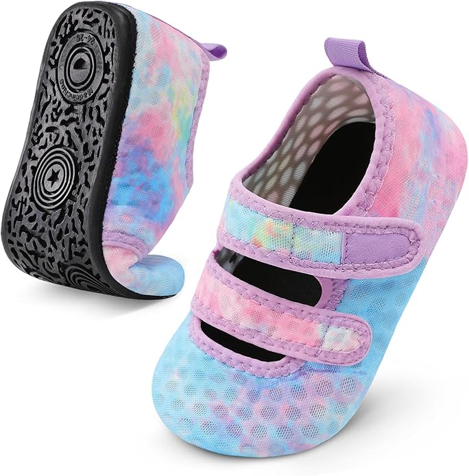 BARERUN Toddler Water Shoes Boys Girls Quick Dry Barefoot Aqua Shoes for Swim Pool Beach Non Slip Breathable Sandals Lightweight Summer House Slippers