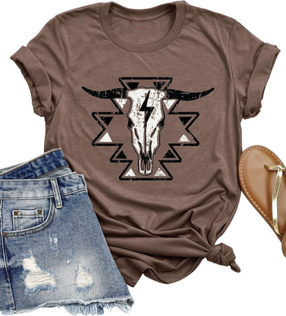 Shirts Nashville Country Concert T Shirt Summer Casual Retro Graphic Tees Top