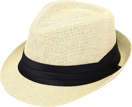 Simplicity Fedora for Men Women Unisex Men's Women's Classic Manhattan Structured Gangster Trilby Fedora Hat