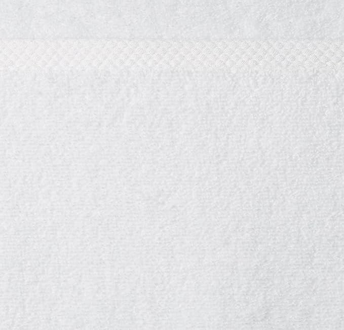 Basics - 2 Piece Quick-Dry Oversize Bath Towel, 100 Cotton, White, 54" x 30"