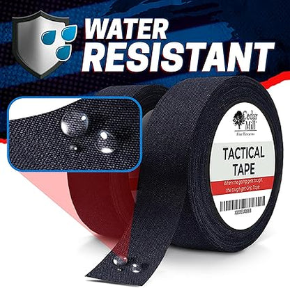 Cedar Mill Fine Firearms Handgun Grip Tape - Waterproof Gun Grip Tape, Non-Adhesive Multipurpose Military Tape to Improve Handles, Fore Grip Tape for Guns, Rifle, and Shotgun - 1 Inch x 21.87 Yards
