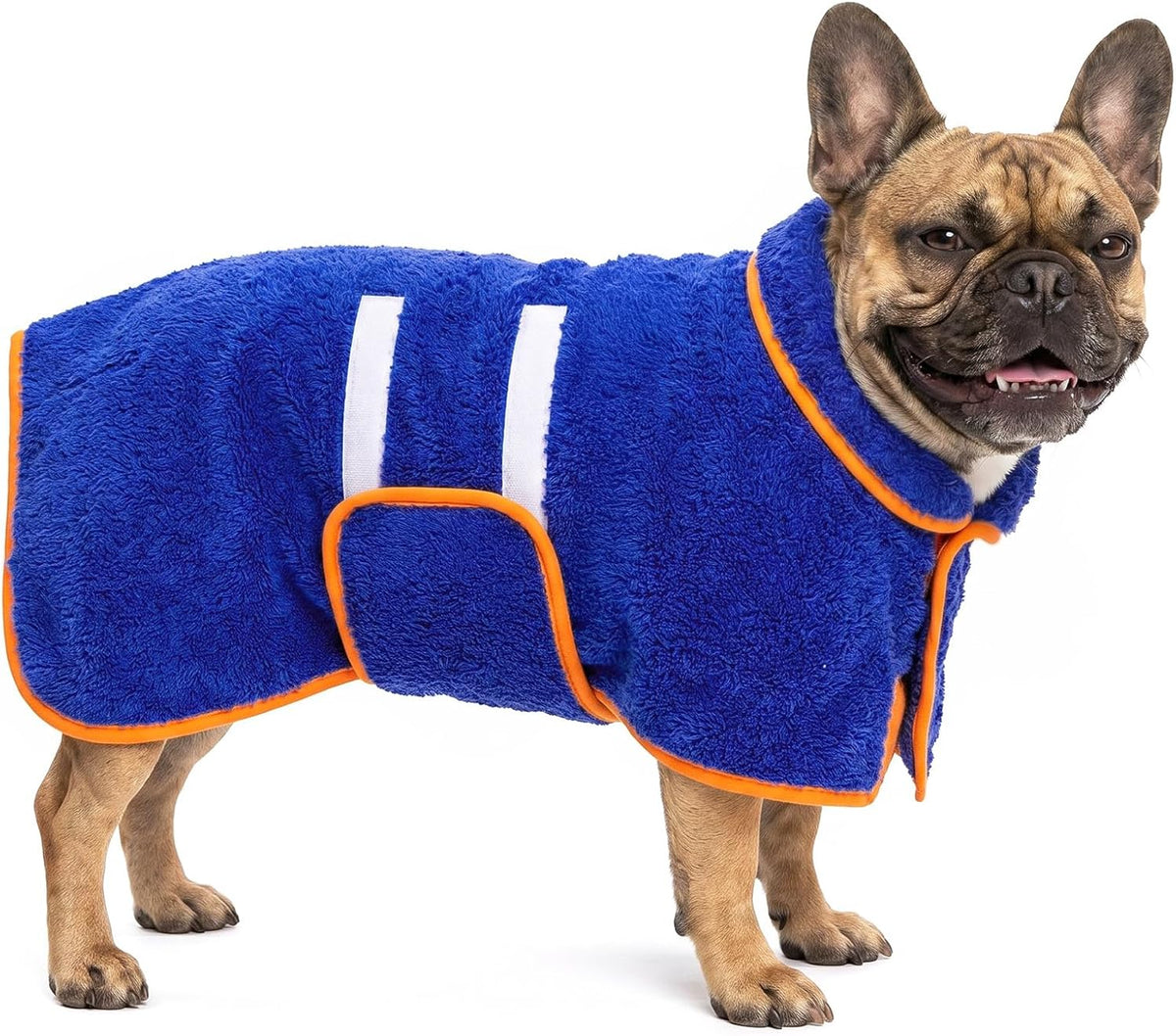 Bienbee Dog Bathrobe, Quick Drying Super Absorbent Pet Robes for Small Medium Large Dogs, Drying Coat for After Bath & Swim, Warm & Cozy Dogs Towels, Dog Puppy Bath Supplies, Dark Blue-M