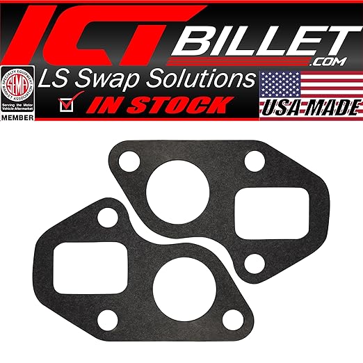 ICT Billet Compatible with LT (Gen 5) Water Pump Gasket Set of 2 for LT1 LT4 L83 L86 LTX Seals 551343