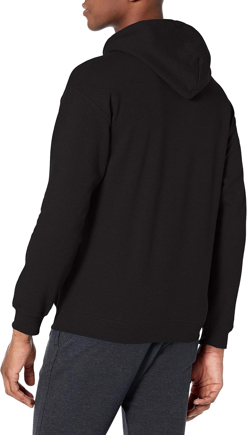 Gildan Men's Heavy Blend Drawcord Hooded Sweatshirt, Safety Pink