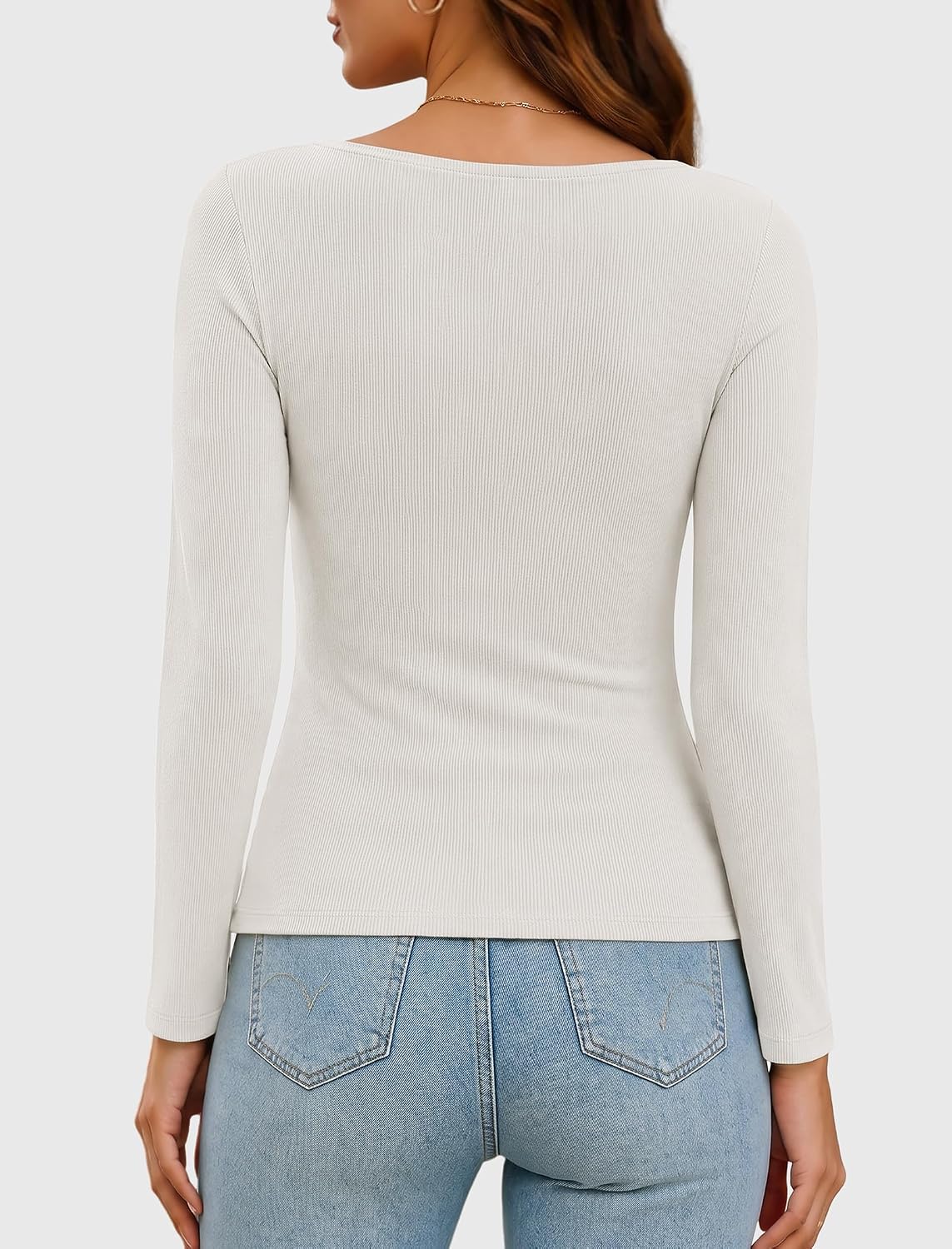 DCCISU Women's Long Sleeve Asymmetrical Cowl Neck Ribbed Tops 2026 Spring Fashion Dressy Shirt Going Out Top.