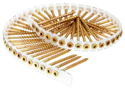 Senco 08F300Y DuraSpin #8 x 3-inch, Wood to Wood Collated Screw, 800 Ct.