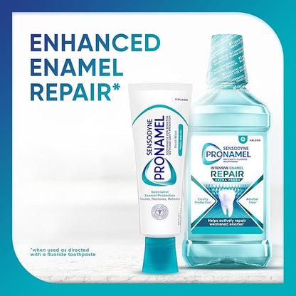 Sensodyne Pronamel Fresh Breath Enamel Toothpaste for Sensitive Teeth and Cavity Protection, Fresh Wave - 4 oz