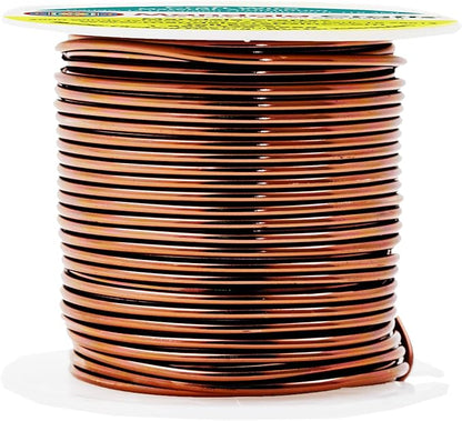 Mandala Crafts 14 Gauge Anodized Aluminum Craft Wire for Jewelry Making - 60 FT Colored Flexible Brown Wire - Bendable for Bonsai Armature Crafting Sculpting