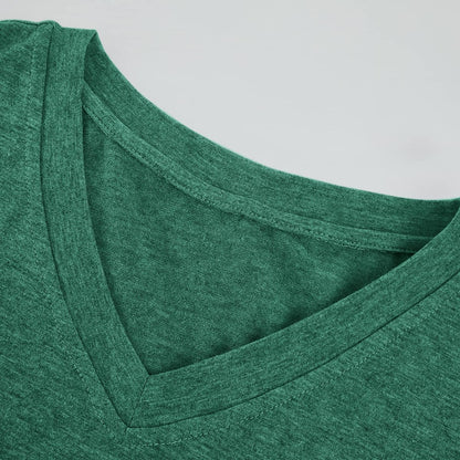 DHIGALI Mens Short Sleeve Pocket T-Shirts Casual Summer Cotton V Neck Tee Tops