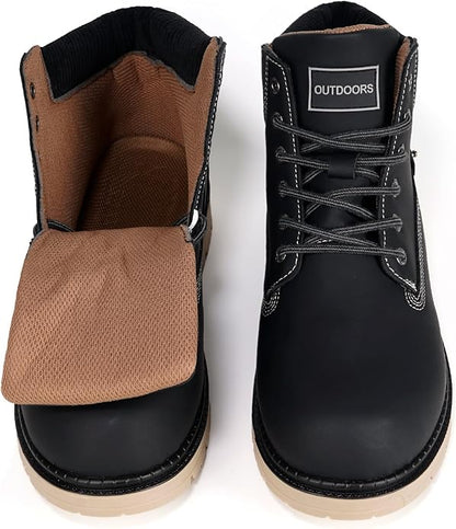 Size 11-Women, 9.5-Men. Eagsouni Mens Womens Winter Snow Boots | Outdoor Boots For Daily Walking Hiking Trekking Climbing?Unisex Warm Lined,Rubber Sole?Anti Slip?Waterproof.
