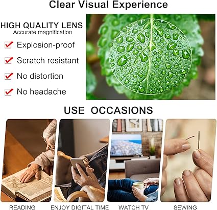 OCCI CHIARI Reading Glasses 5.0 Stylish Round Readers for Women 1.0 1.25 1.5 1.75 2.0 2.25 2.5 2.75 3.0 3.5 4.0 5.0 6.0(Yellow,5.0)